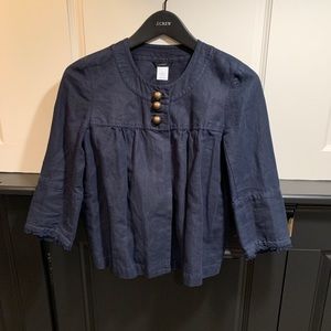 J Crew short jacket/blazer hardly worn size 0